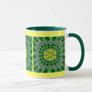 Daises in Emerald Green Mug