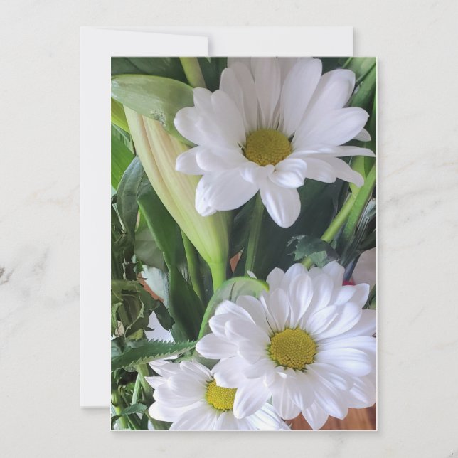 Daiseys Floral Greeting Card (Front)