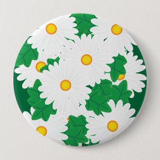 Daisies 10 Cm Round Badge