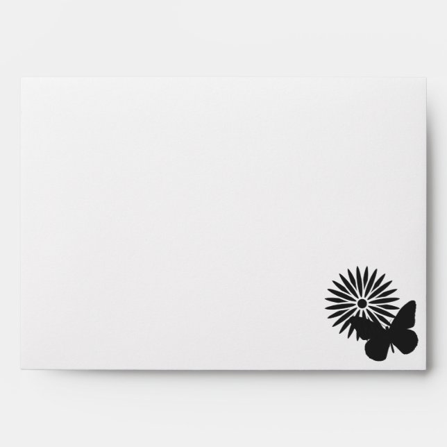 Daisies and Butterflies in Black Envelopes (Front)