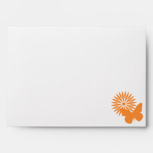 Daisies and Butterflies in Orange Envelopes