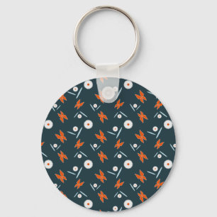 Daisies and Butterflies Key Ring