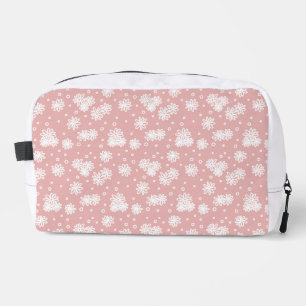 Daisies and Dots - Pink and White Dopp Kit