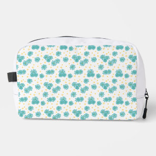 Daisies and Dots - Turquoise and Yellow Dopp Kit