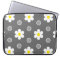 Daisies and Grey and White Polka Dots