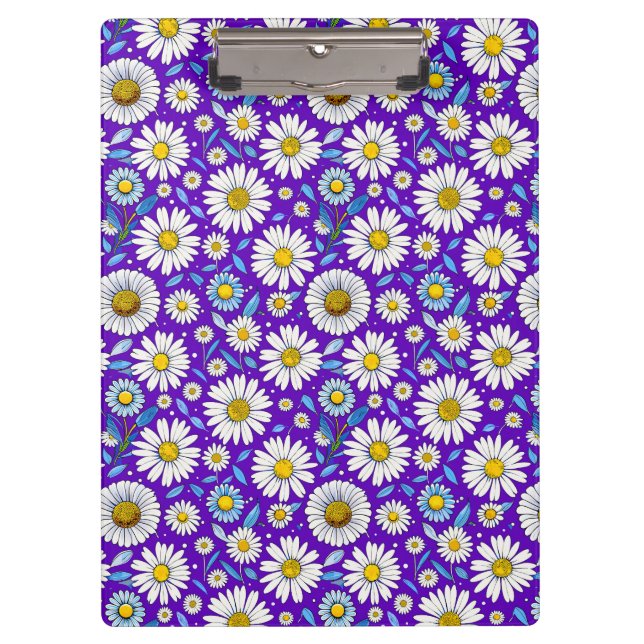 Daisies and Leaves Clipboard (Front)