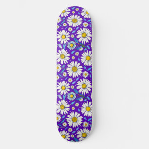 Daisies and Leaves Skateboard
