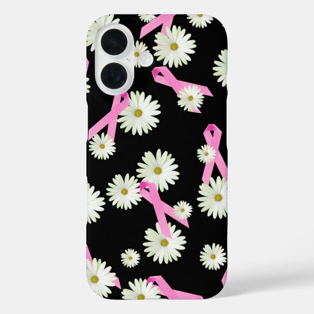 Daisies and Pink Ribbons Case-Mate iPhone Case (Back)