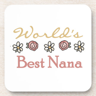 Daisies and Roses Best Nana Gifts Coaster