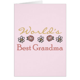 Daisies and Roses World Best Grandma