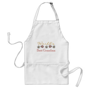 Daisies and Roses World Best Grandma Standard Apron