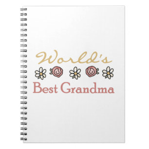 Daisies and Roses World's Best Grandma Gifts Notebook