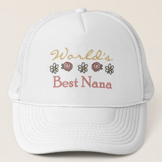 Daisies and Roses World's Best Nana Tshirts Trucker Hat