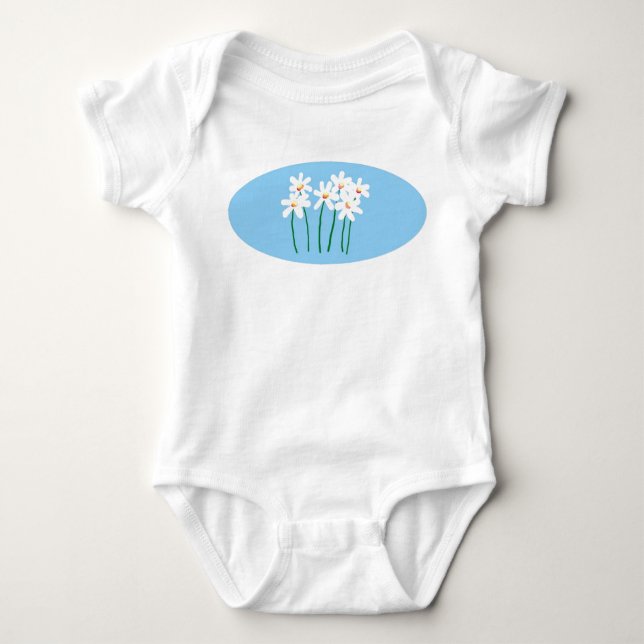 daisies baby bodysuit (Front)