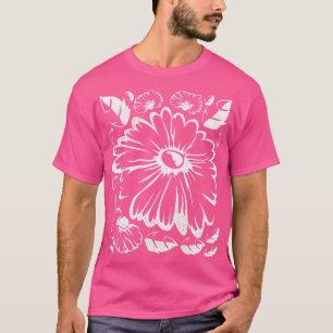 Daisies Botanical Nature Gardener Floral Daisy Flo T-Shirt