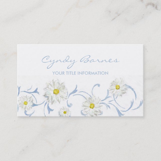 Daisies Business Card (Front)
