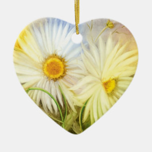 Daisies Ceramic Tree Decoration