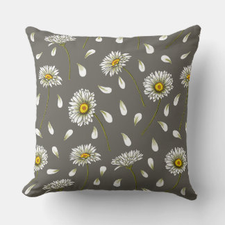 Daisies chic pattern cushion