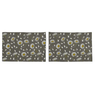 Daisies chic pattern pillowcase