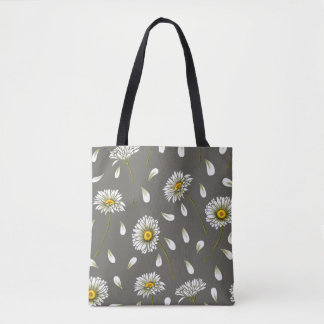 Daisies chic pattern tote bag