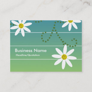Daisies Chubby Business Cards