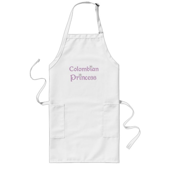 Daisies Colombian Princess Long Apron (Front)
