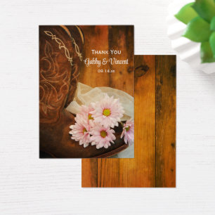 Daisies Cowboy Boots Country Wedding Favour Tags