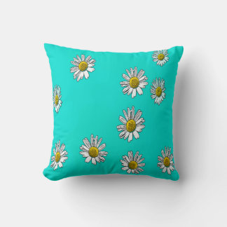 Daisies drawn cushion