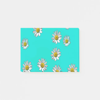 Daisies drawn post-it notes