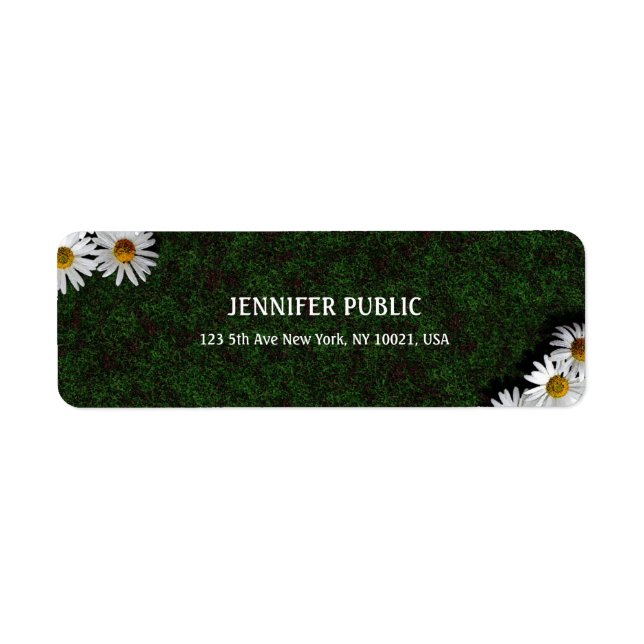 Daisies Elegant Modern Design Flowers Return (Front)