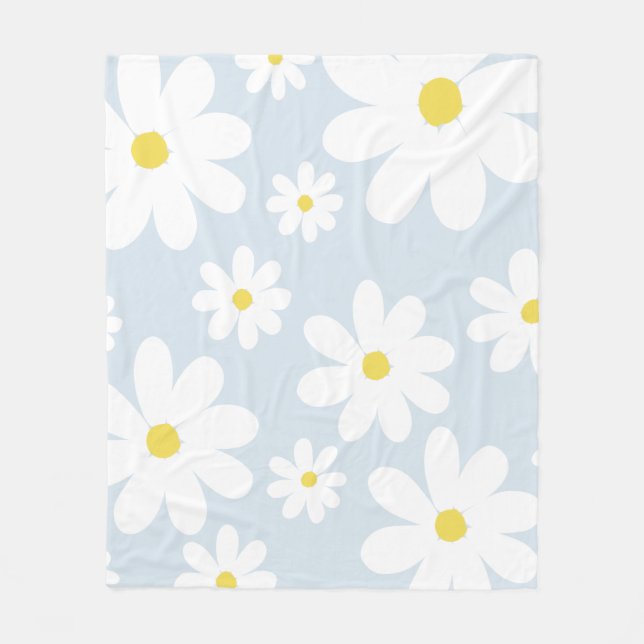 Daisies  fleece blanket (Front)