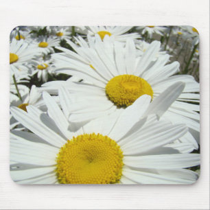 Daisies Flowers mousepad White Daisy gifts