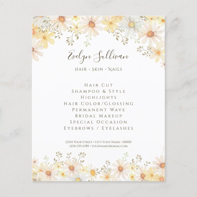 Daisies Flyer (Front)