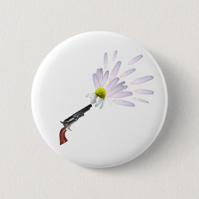 Daisies for bullet 6 cm round badge (Front)