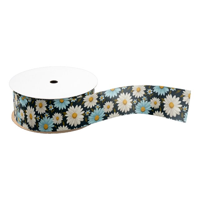 Daisies Grosgrain Ribbon (Spool)