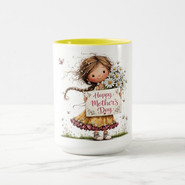 Daisies & Heartfelt Mother’s Day Joy Mug (Center)