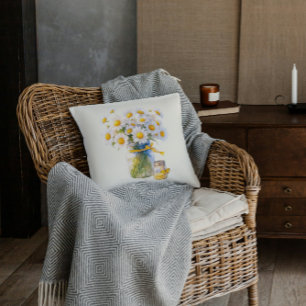 Daisies & Honey For You Cushion