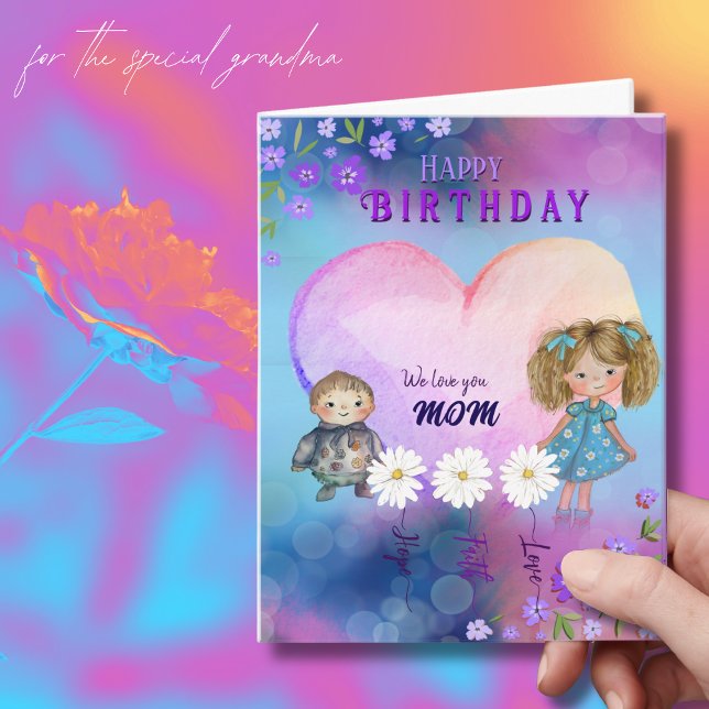 Daisies, Hope Faith Love Mum's Birthday Card (Daisies, Hope Faith Love Mom's Birthday Card )
