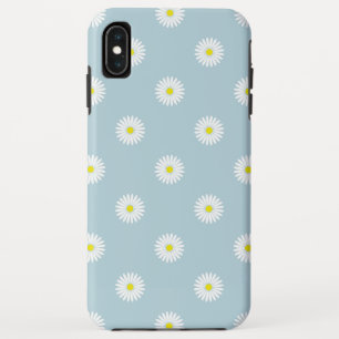 Daisies Illustrative Pattern on Pale Blue Case-Mate iPhone Case
