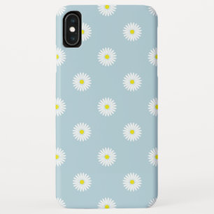 Daisies Illustrative Pattern on Pale Blue Case-Mate iPhone Case