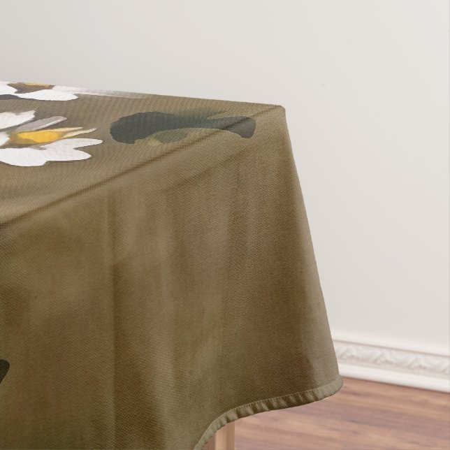 Daisies In A Copper Coloured Vase Tablecloth (In Situ)