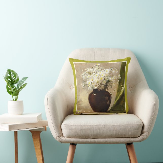 Daisies in a vase, Paul Fisher Cushion (Chair)