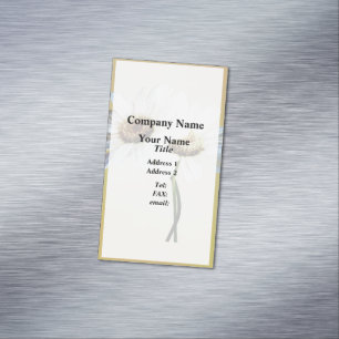 Daisies In Love Business Card Magnet