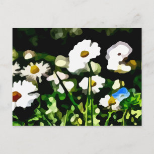 Daisies in Meadow painting Postcard