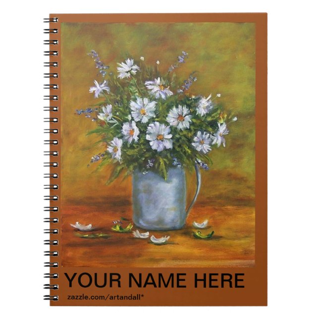 "DAISIES IN PITCHER" PHOTO NOTE BOOK (Front)