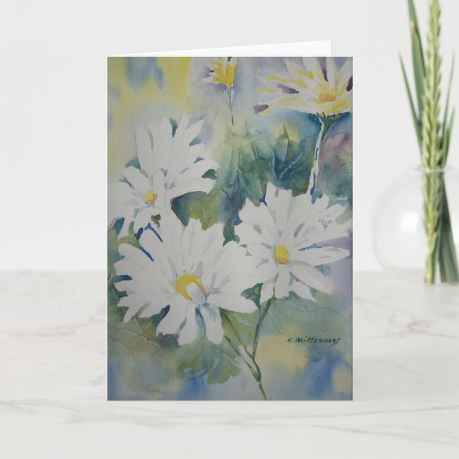 Daisies in Spring Greeting Card (Front)
