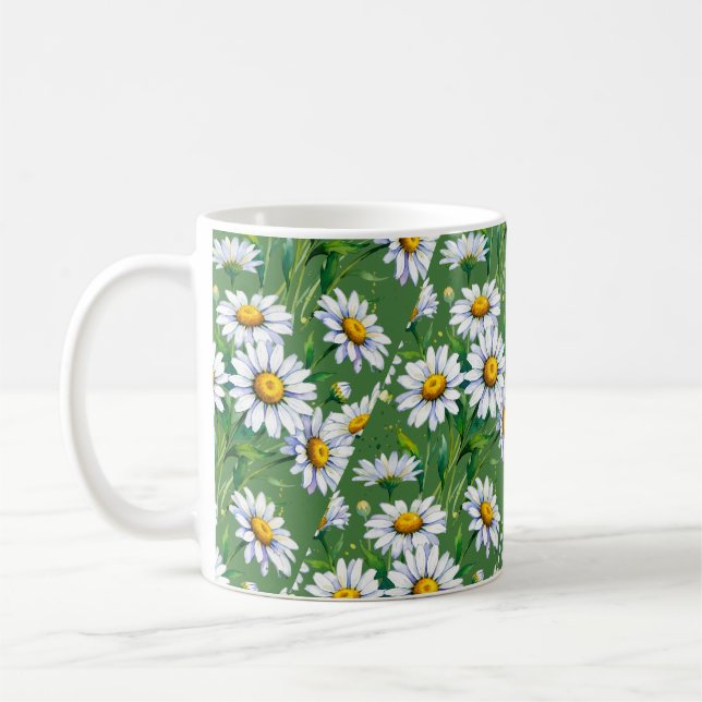 Daisies in the meadow. Mug (Left)