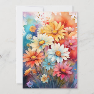 Daisies in Watercolor
