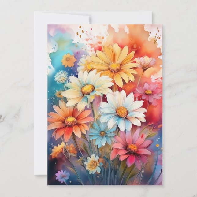 Daisies in Watercolor (Front)