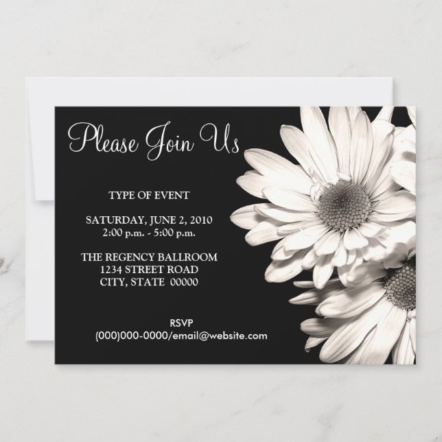 Daisies Invitations (Front)